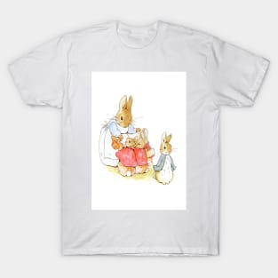 Beatrix Potter - Peter with family T-Shirt